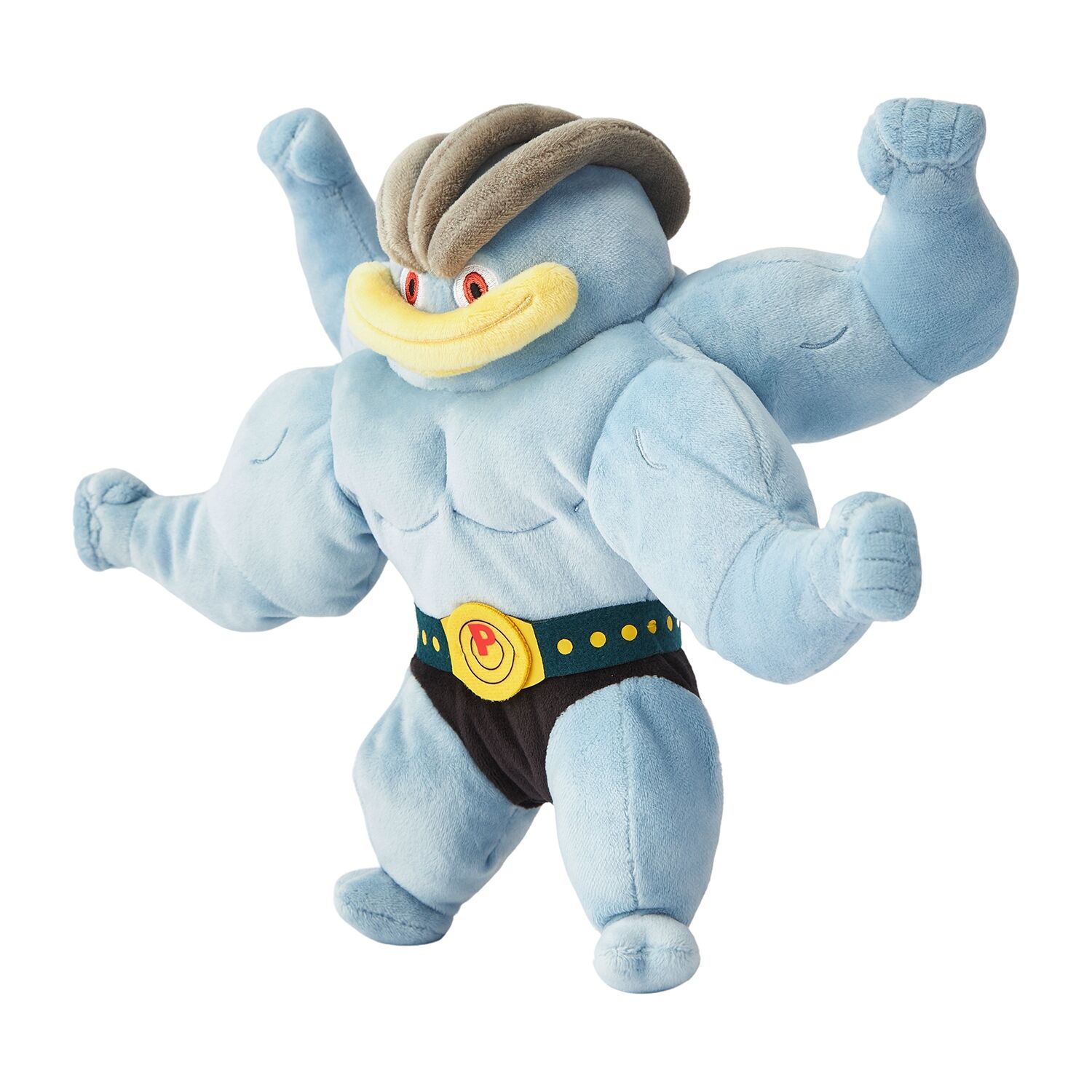 Pokémon Center Original - Muscular! Psoing Plush Toy: Training Machamp - 33 cm Pokémon Center Original - Muscular! Psoing Plush Toy: Training Machamp - 33 cm