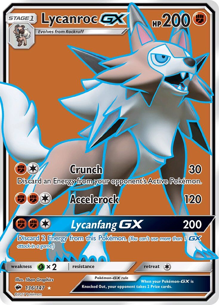 Lycanroc-GX - 136/147 - EN Lycanroc-GX - 136/147 - EN