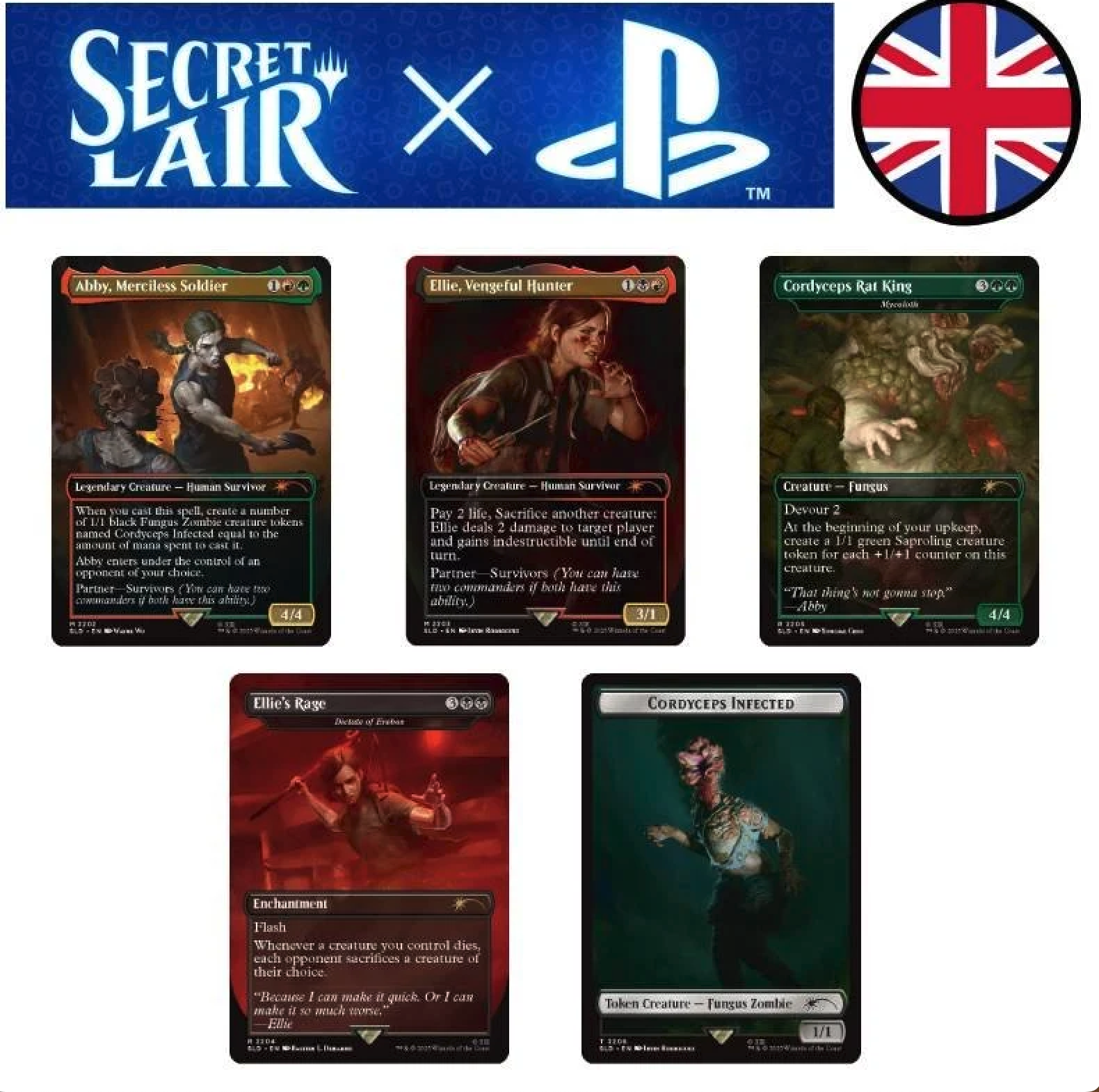 Secret Lair x Playstation - The Last of US Part II - Magic the Gathering - EN Secret Lair x Playstation - The Last of US Part II - Magic the Gathering - EN
