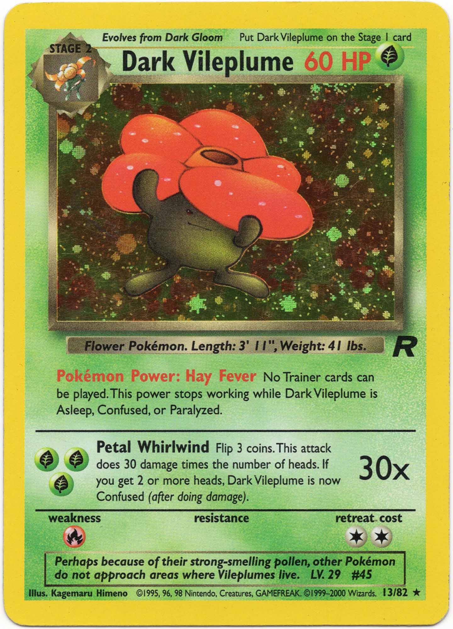 dark-vileplume-13-82-poke-mon-tcg-lightly-played Dark Vileplume - 13/82 - Pokémon TCG (Lightly Played)