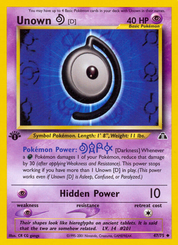 Unown D - 47/75 - Unlimited - EN