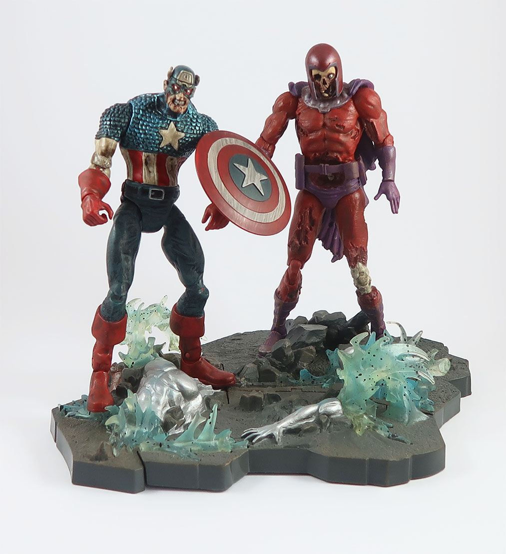 zombie_cap_und_magneto_front Zombie Doppelpack Marvel