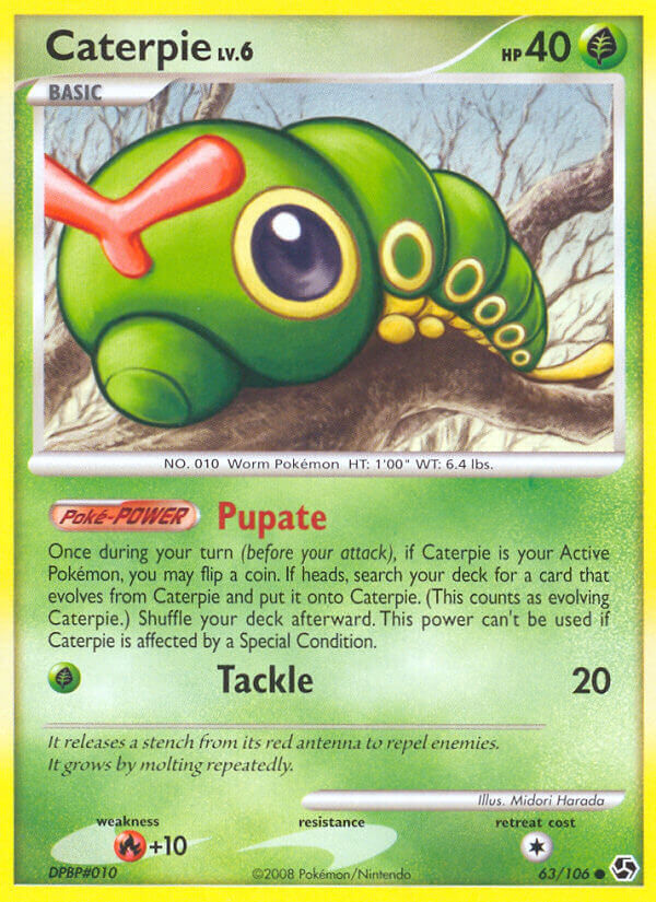 Caterpie - 63/106 - Reverse Holo - EN Caterpie - 63/106 - Reverse Holo - EN