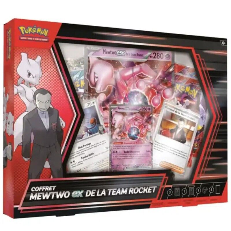 Pokémon JCC: Coffret Mewtwo ex de la Team Rocket - FR Pokémon JCC: Coffret Mewtwo ex de la Team Rocket - FR