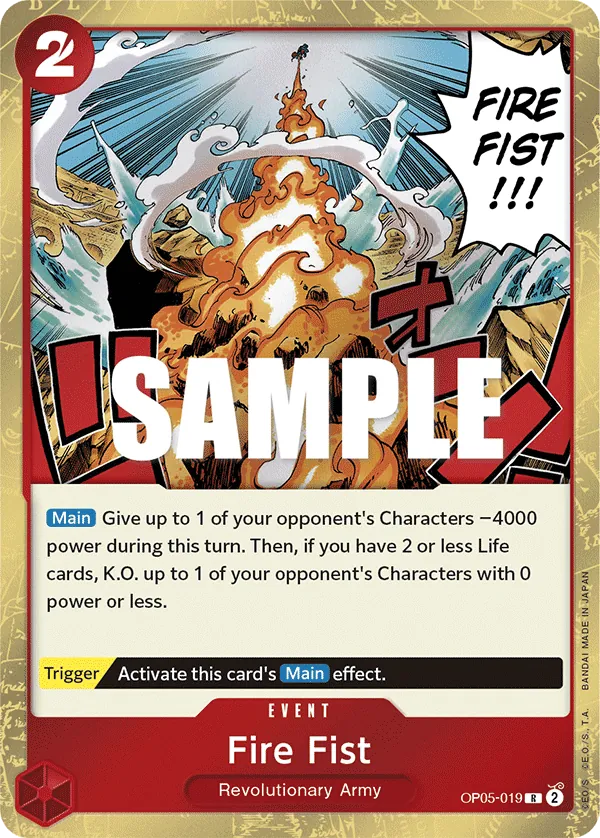 Fire Fist - OP05-019 Fire Fist - OP05-019
