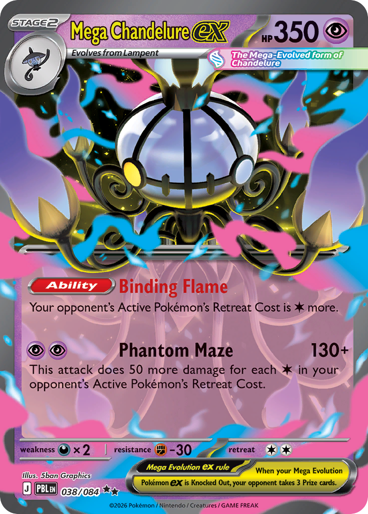 Mega Chandelure ex - 038/084 - EN