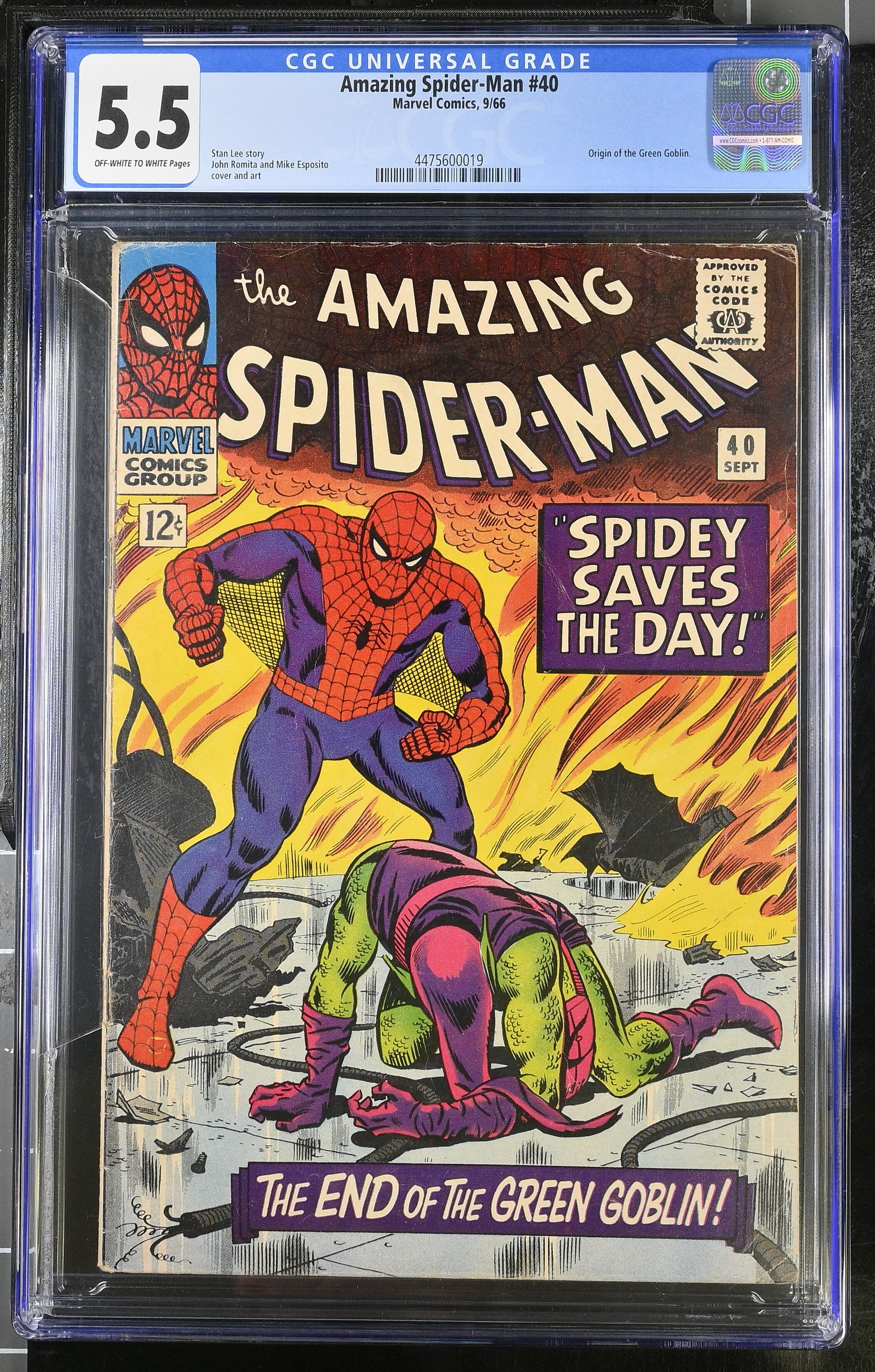 Amazing Spider-Man #40 CGC 5.5 Amazing Spider-Man #40 CGC 5.5
