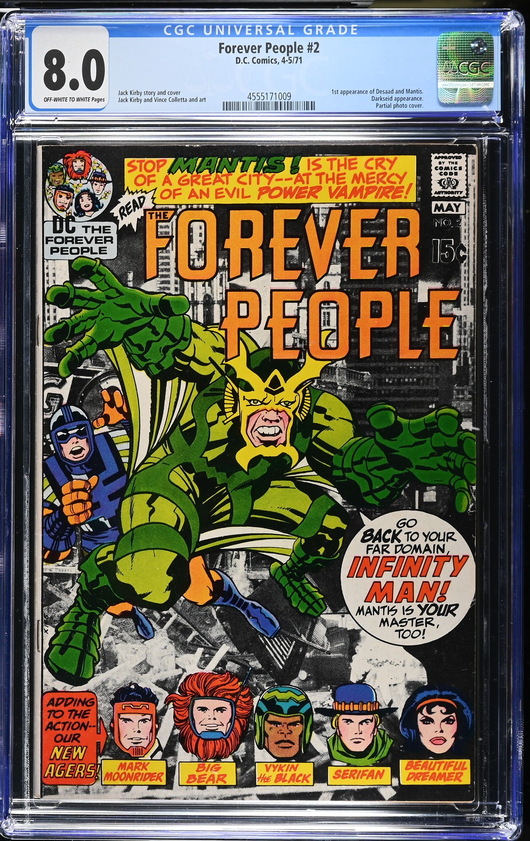 Forever People #2 CGC 8.0