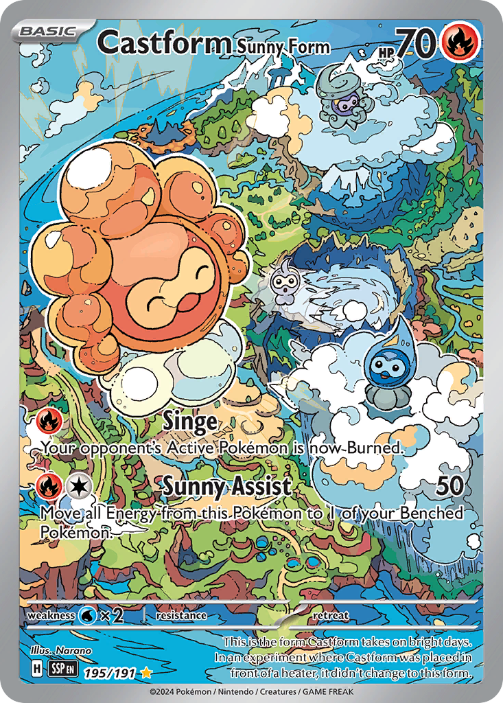 Castform Sunny Form - 195/191 - EN Castform Sunny Form - 195/191 - EN