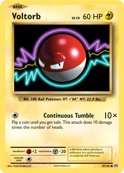 Voltorb - 39/108 - Pokémon TCG - Near Mint - EN