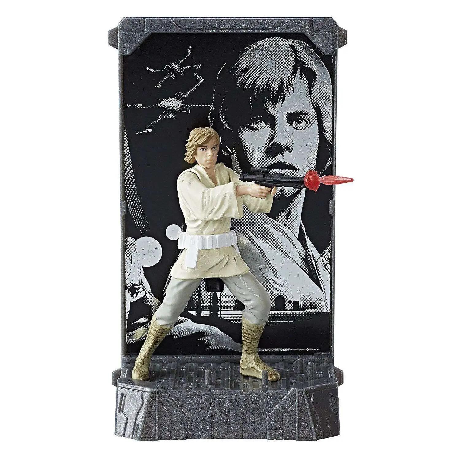 Disney Star Wars A New Hope 40th Anniversary Black Titanium Series 1 Luke Skywalker Die Cast Action Figure