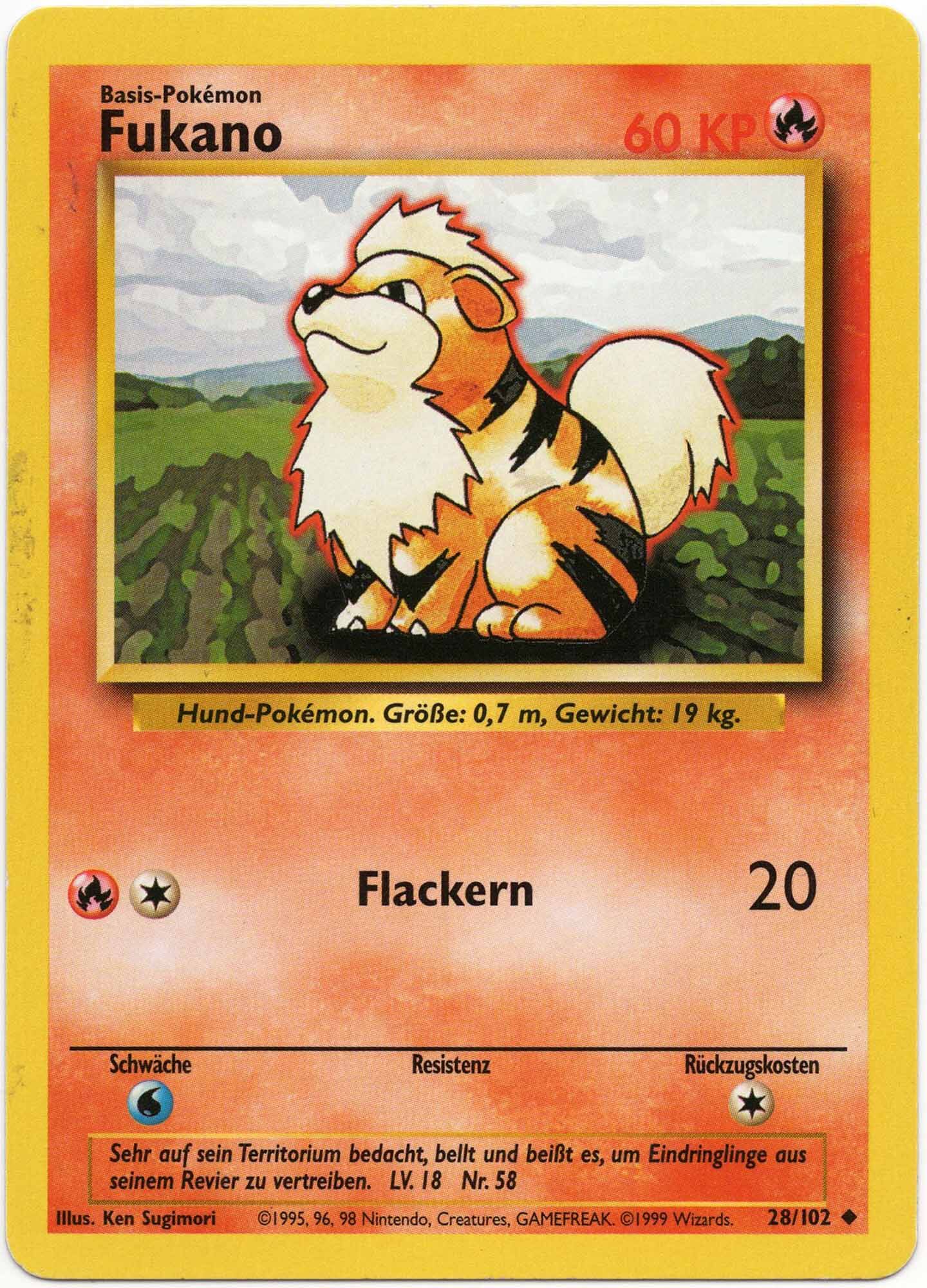 Fukano - 28/102 - Pokémon TCG - Moderately Played