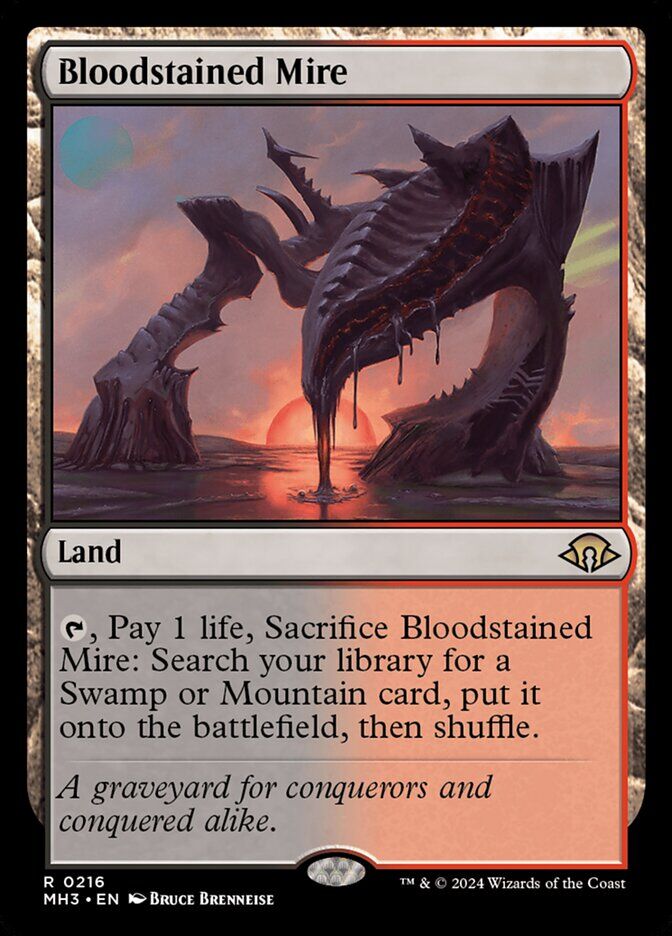Bloodstained Mire - MH3 216 - Foil - EN - NM Bloodstained Mire - MH3 216 - Foil - EN - NM
