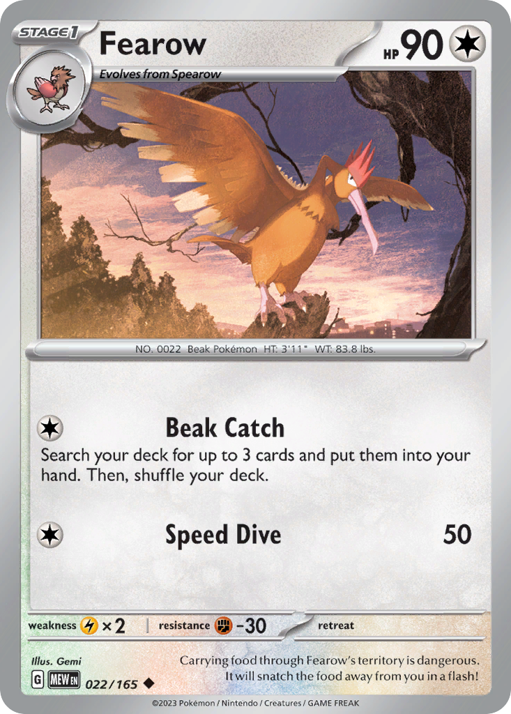 Fearow - 022/207 - EN Fearow - 022/207 - EN