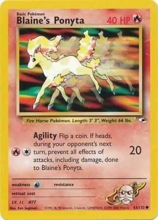 Blaine’s Ponyta - 63/132 - Unlimited - EN