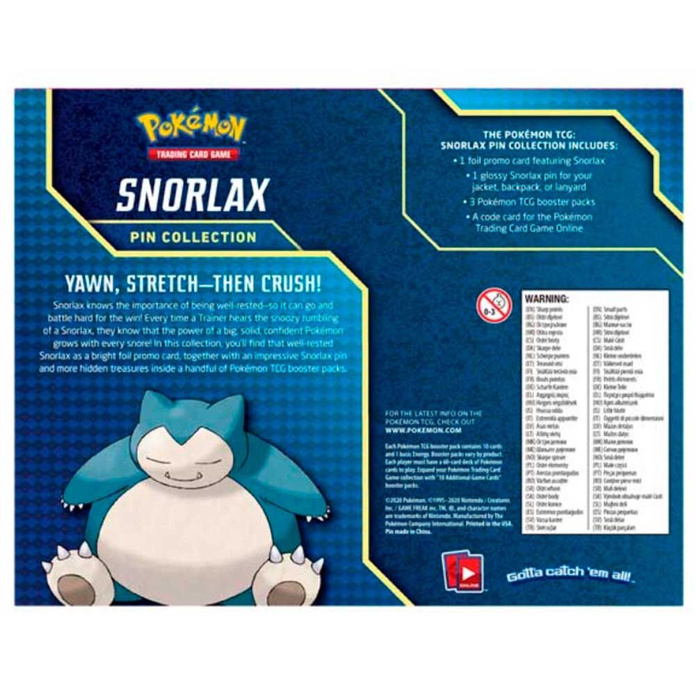 Pokémon Snorlax Pin Collection - EN