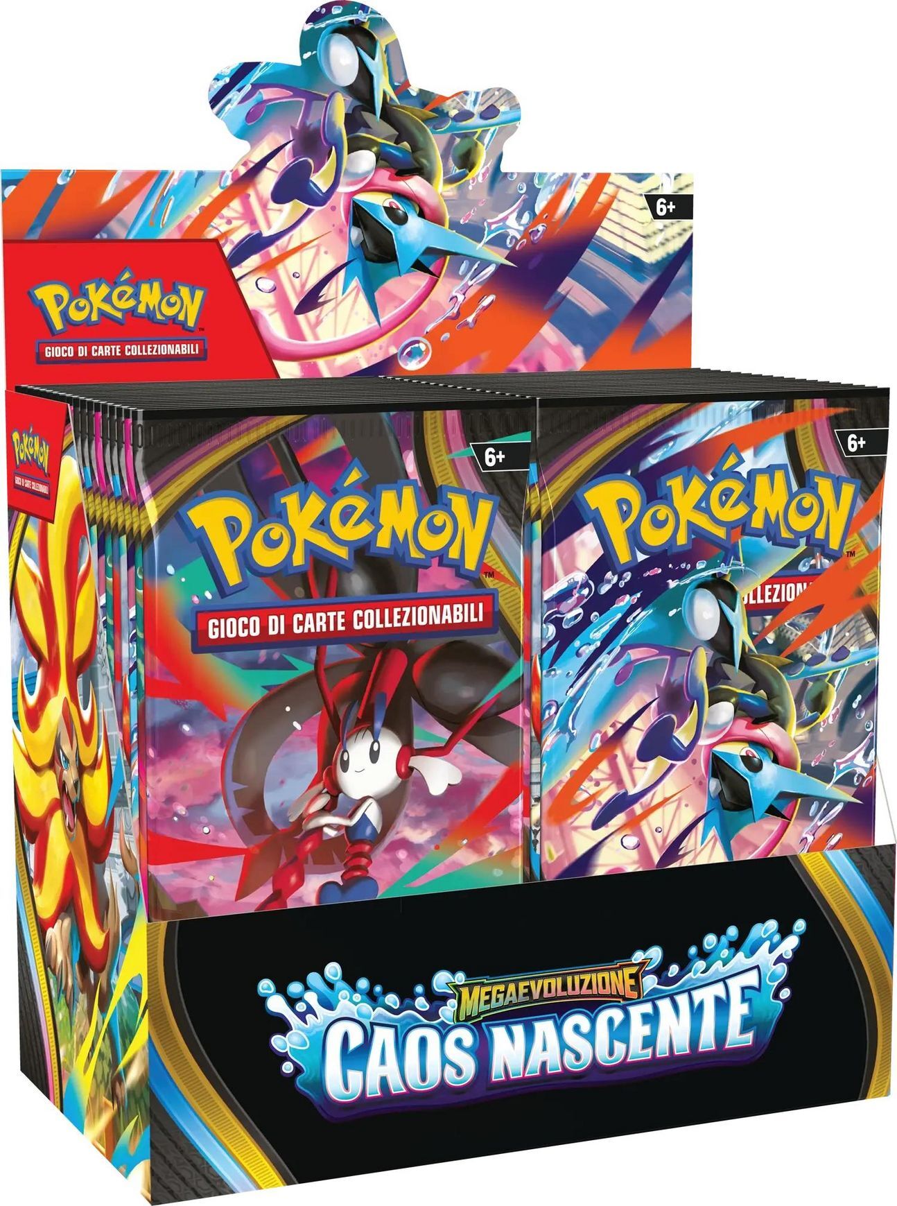 Pokémon TCG: Mega Evolution (ME04) - Caos Nascente Booster Display (36 packs) - IT Pokémon TCG: Mega Evolution (ME04) - Caos Nascente Booster Display (36 packs) - IT