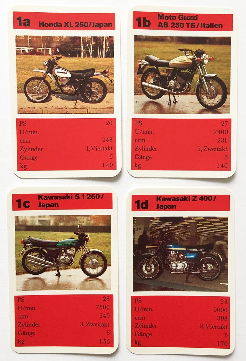 Schwere Motorräder Quartett