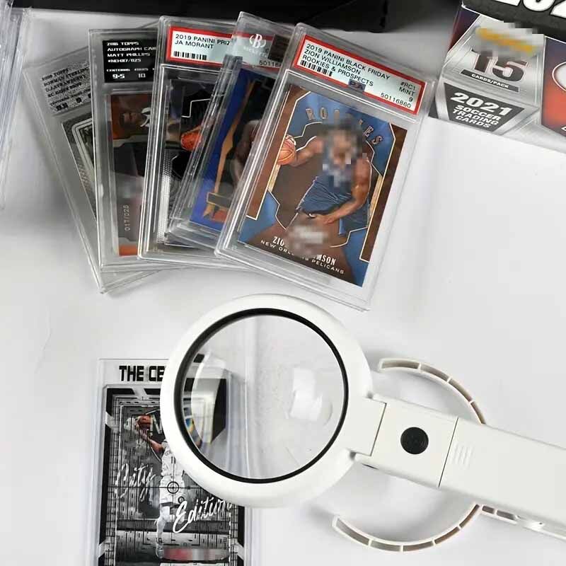 Card Grading Toolkit (2x Lupe, Centering, LED Licht & Handschuh) PSA BGS TCG SGC