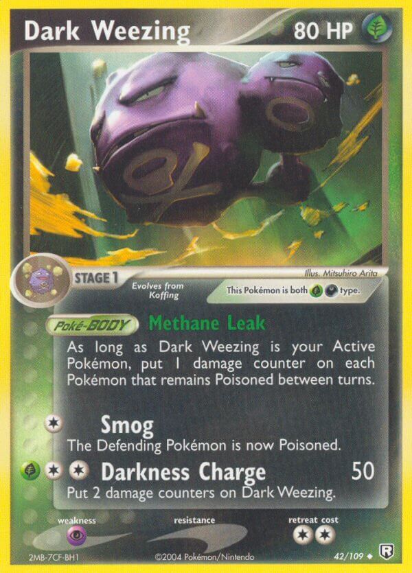Dark Weezing - 42/109 - Reverse Holo - EN Dark Weezing - 42/109 - Reverse Holo - EN