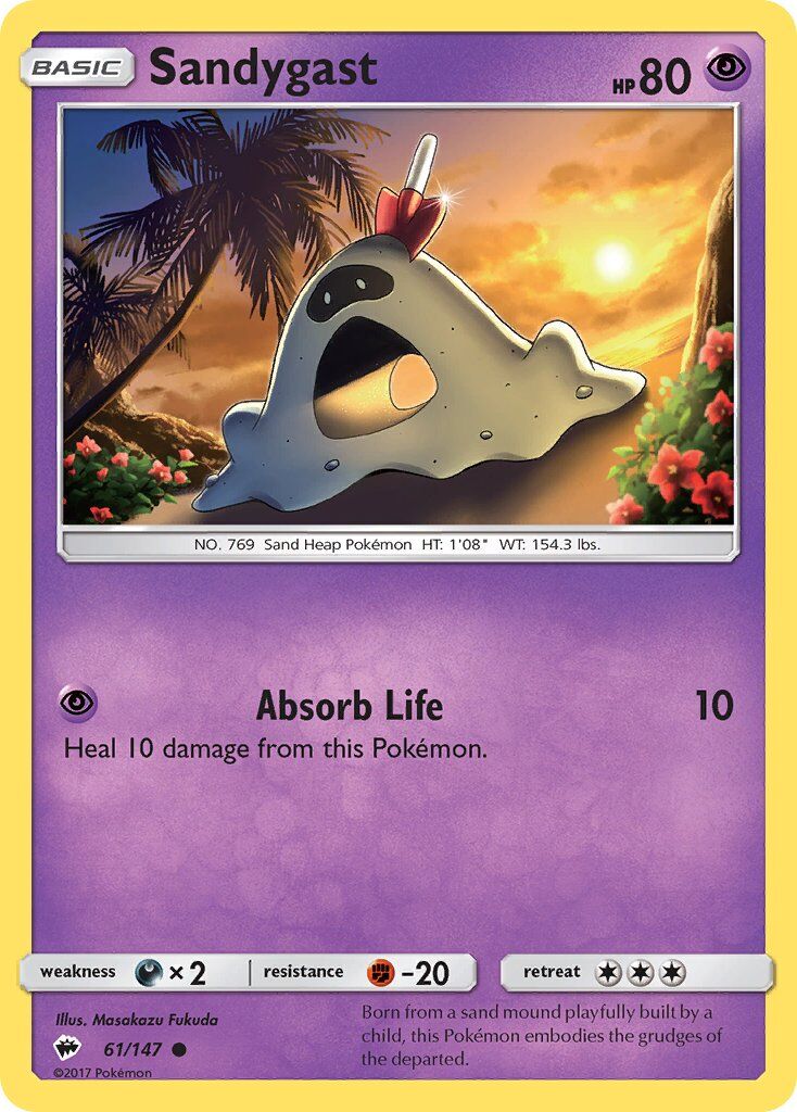 Sandygast - 61/147 - Pokémon TCG - Lightly Played - EN