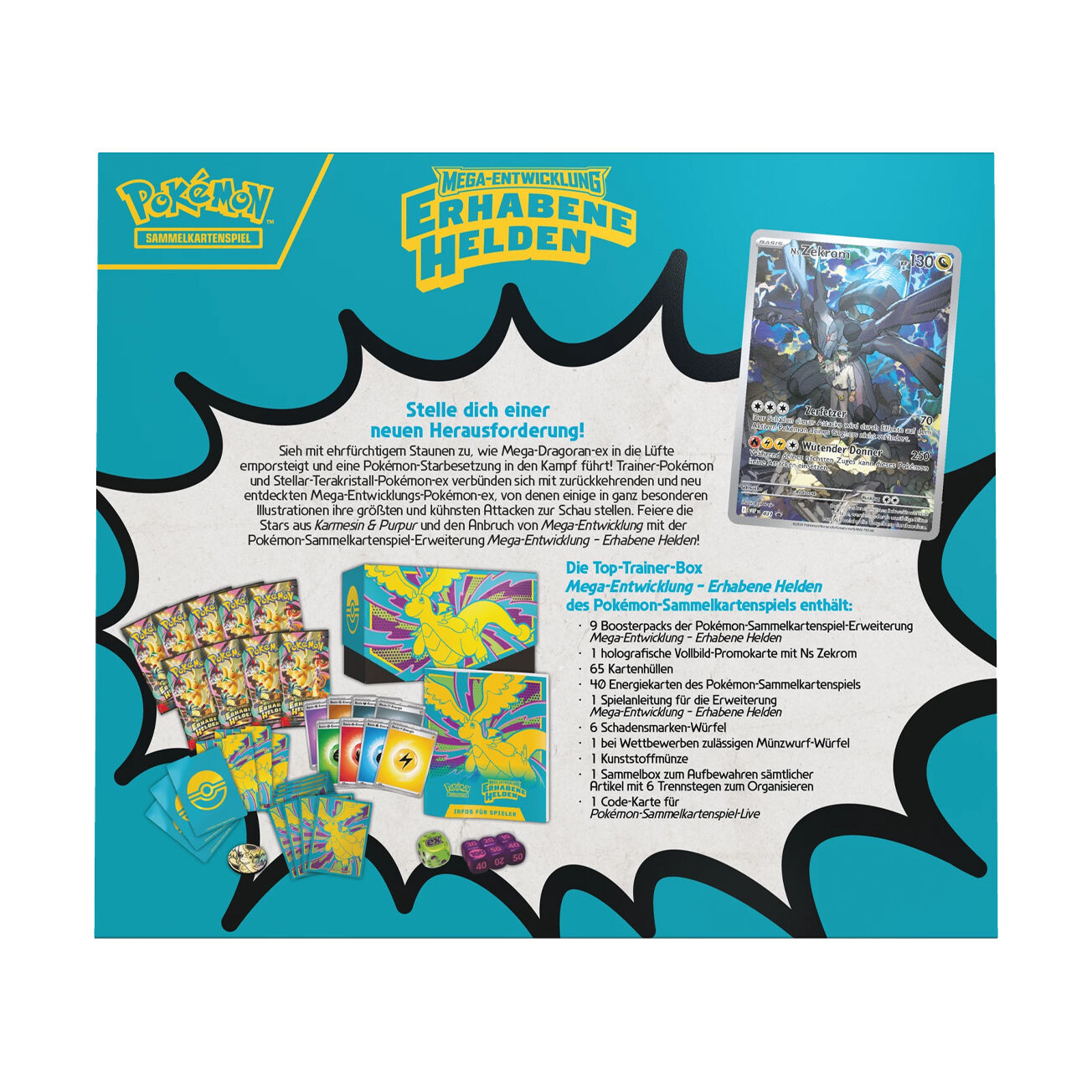 Pokémon TCG: Mega-Entwicklung - Erhabene Helden Elite Trainer Box - DE