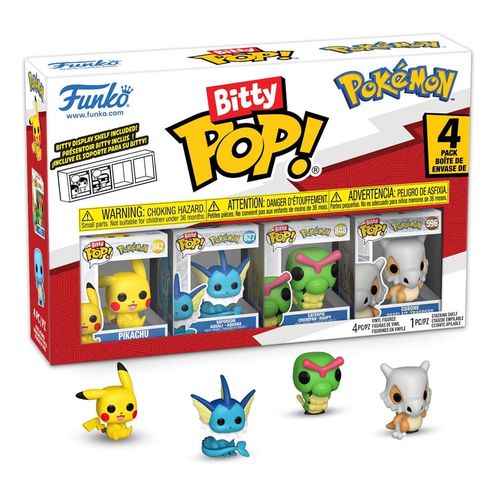 Pokémon Bitty POP! Vinyl Figur 4er-Pack Series 1 - 2cm