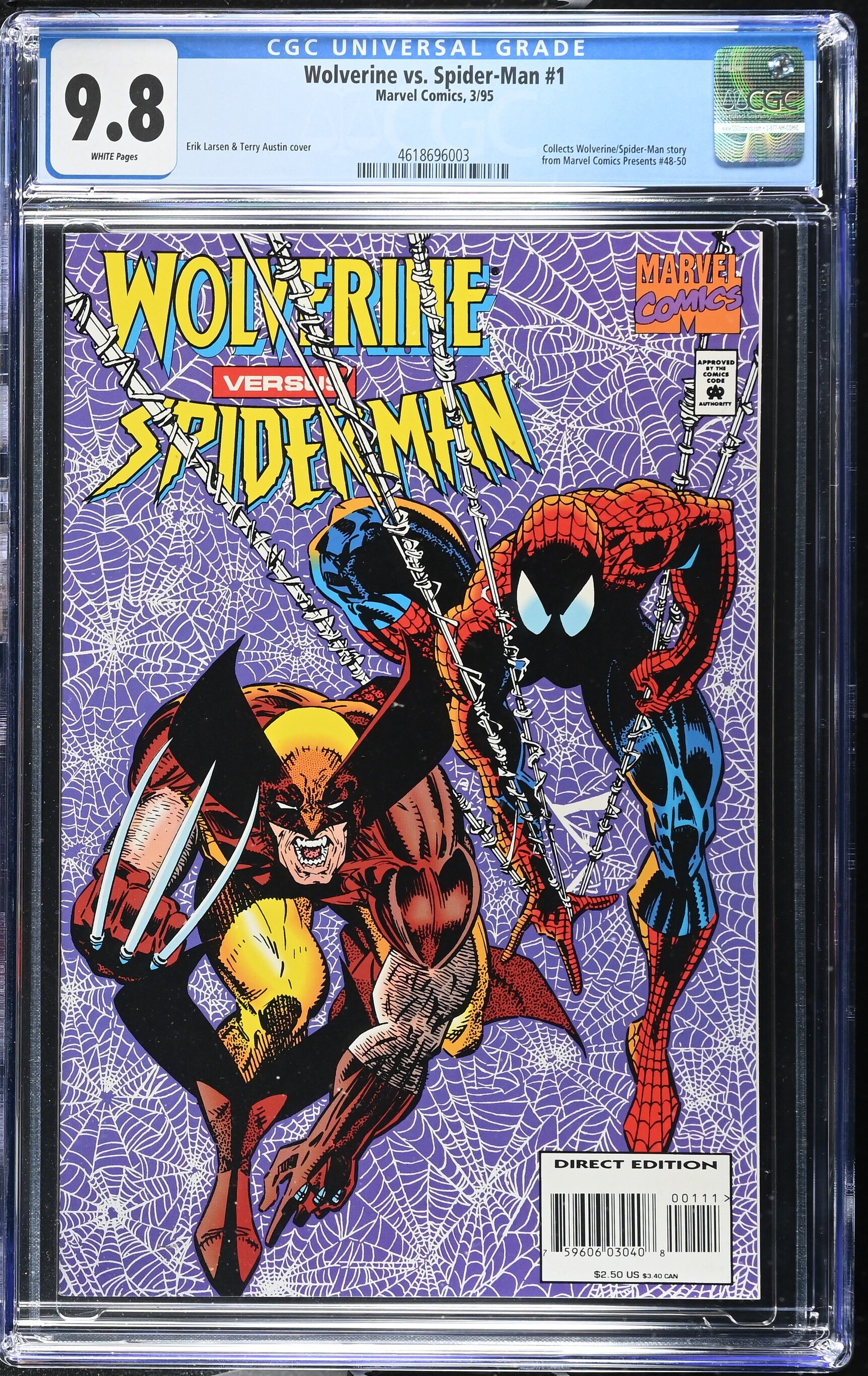 Wolverine vs. Spider-Man Issue 1 - CGC 9.8 Wolverine vs. Spider-Man Issue 1 - CGC 9.8