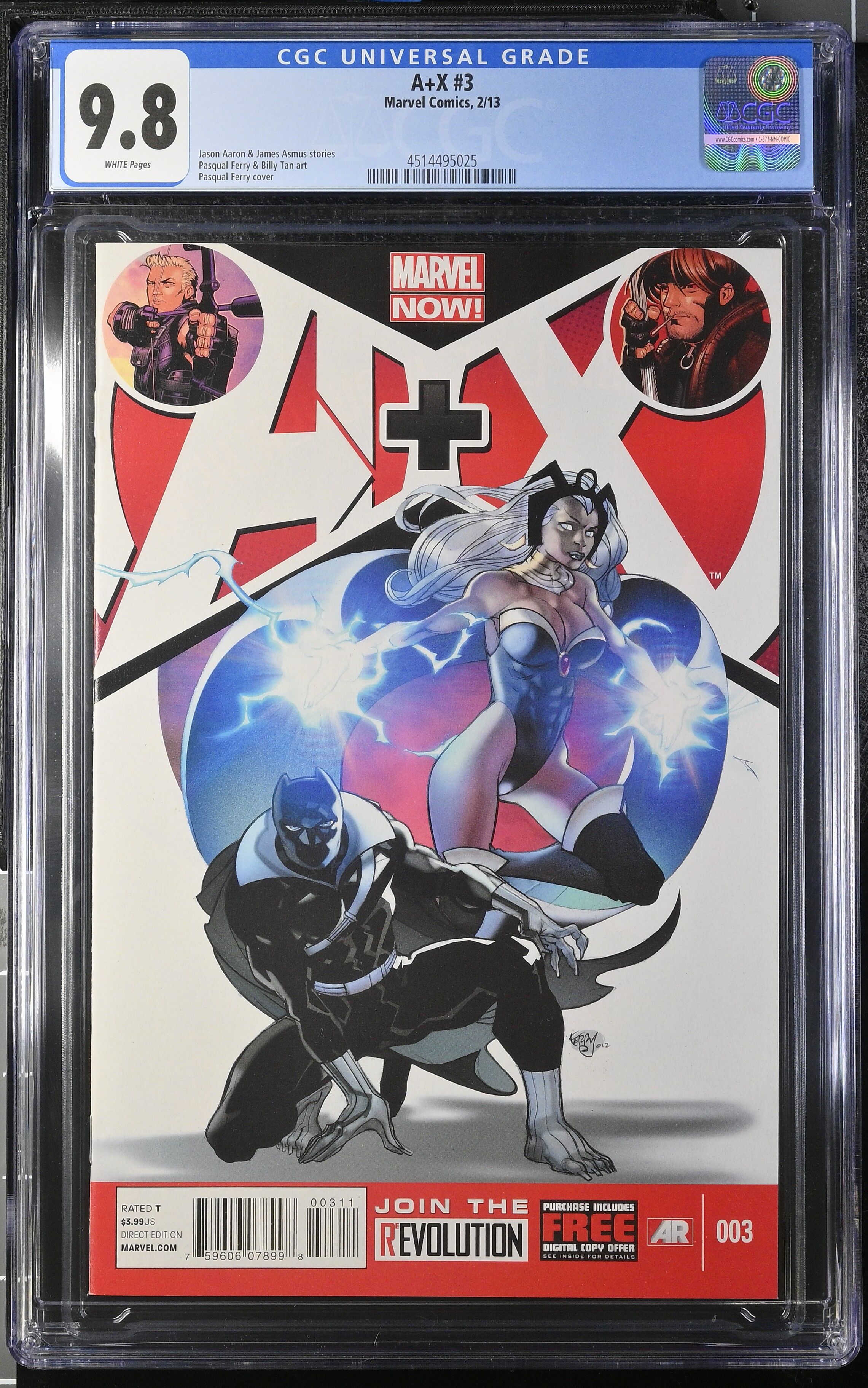 A+X #3 CGC 9.8 Top Pop!