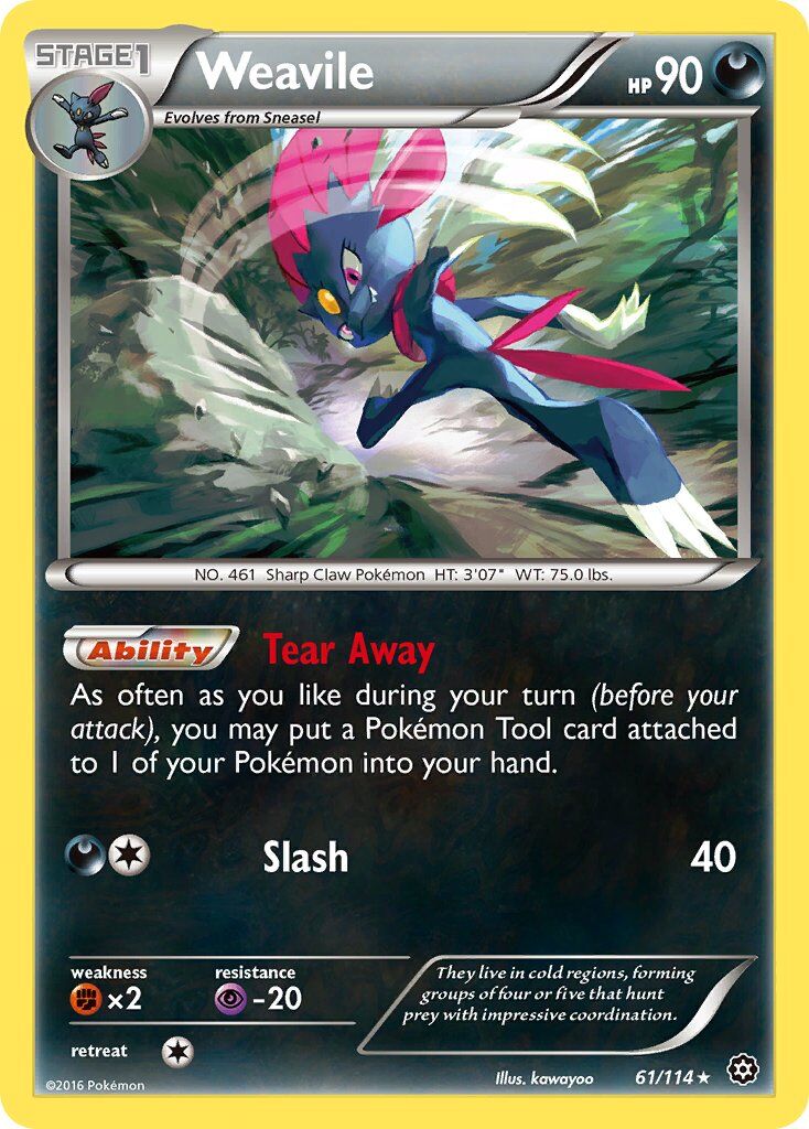 Weavile - 61/114 - EN Weavile - 61/114 - EN