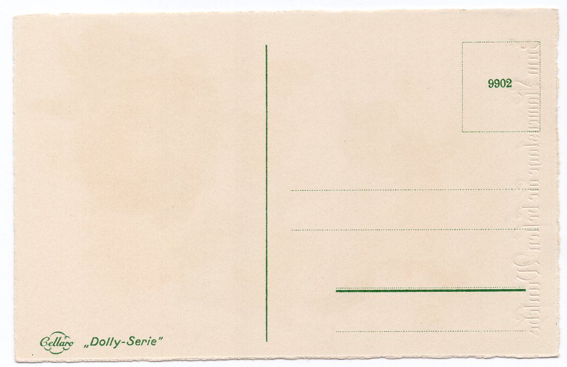 Dolly Postkarte Mädchen mit Katze