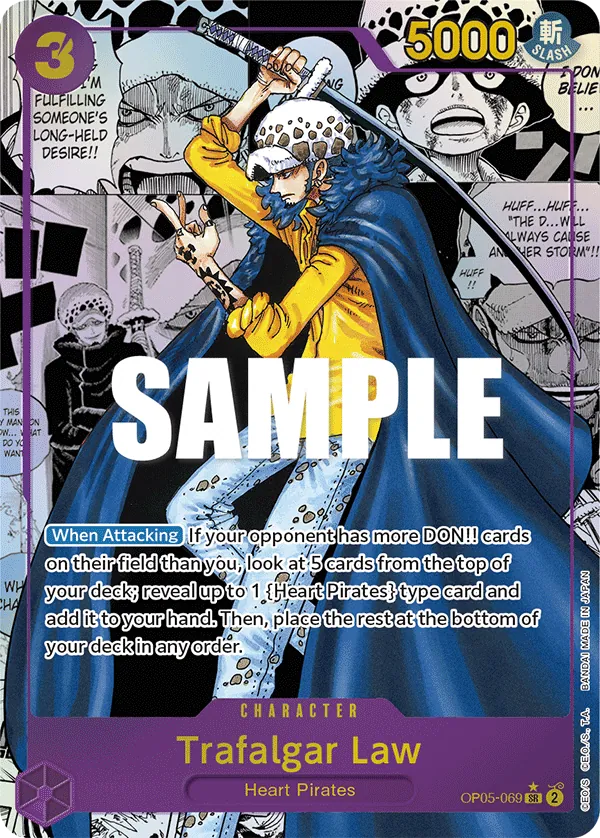 Trafalgar Law - OP05-069 - Manga Art Trafalgar Law - OP05-069 - Manga Art