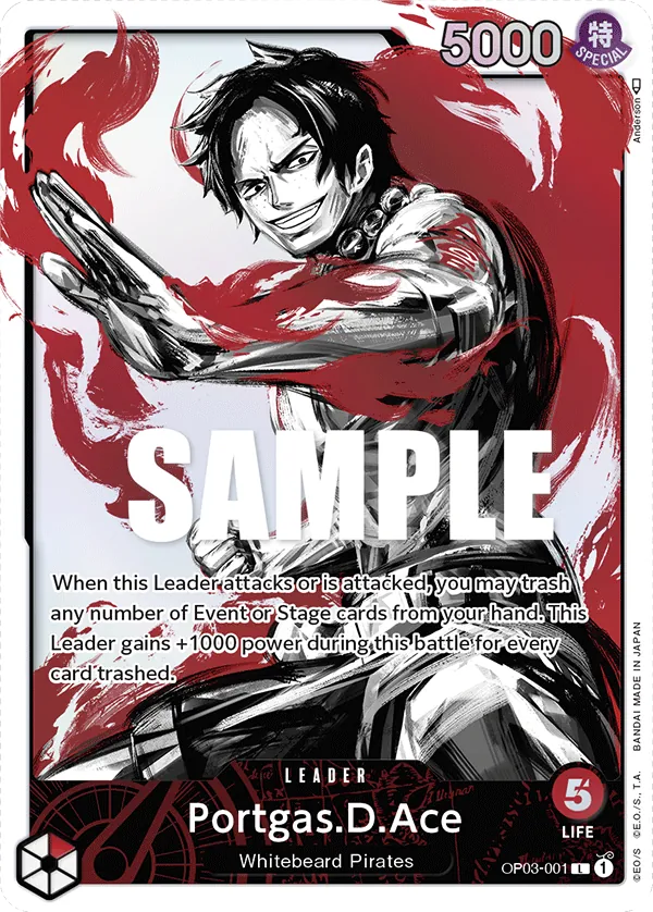 Portgas.D.Ace - OP03-001 - Alternate Art Portgas.D.Ace - OP03-001 - Alternate Art