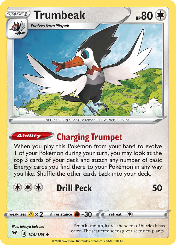 Trumbeak - 144/185 - Pokémon TCG - Near Mint - EN