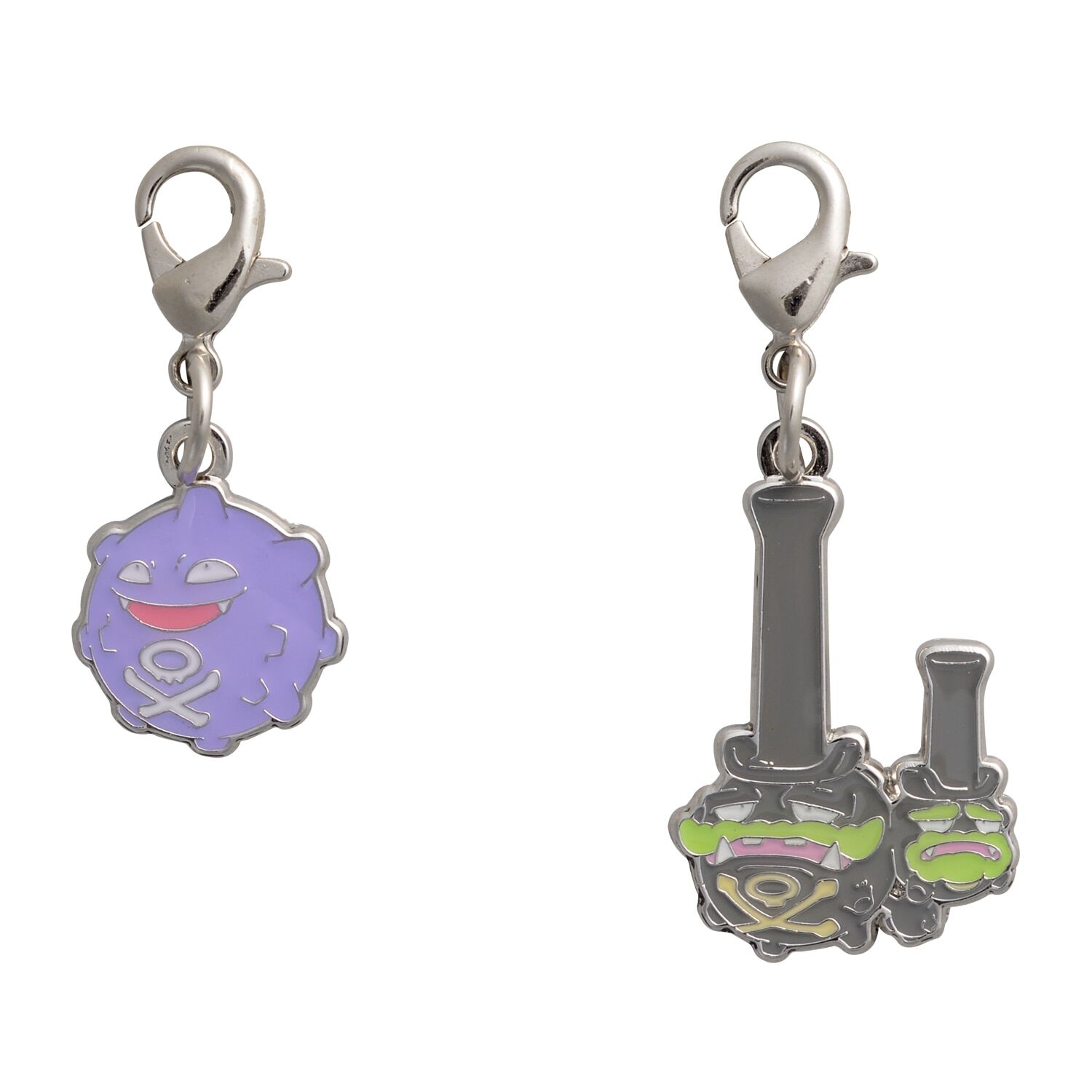 Pokemon Center - Koffing, Galarian Weezing Schlüsselanhänger - 2 Stück Pokemon Center - Koffing, Galarian Weezing Schlüsselanhänger - 2 Stück