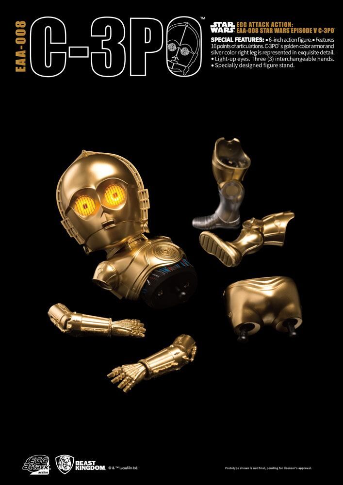 Star Wars Egg Attack Actionfigur C-3PO 15 cm