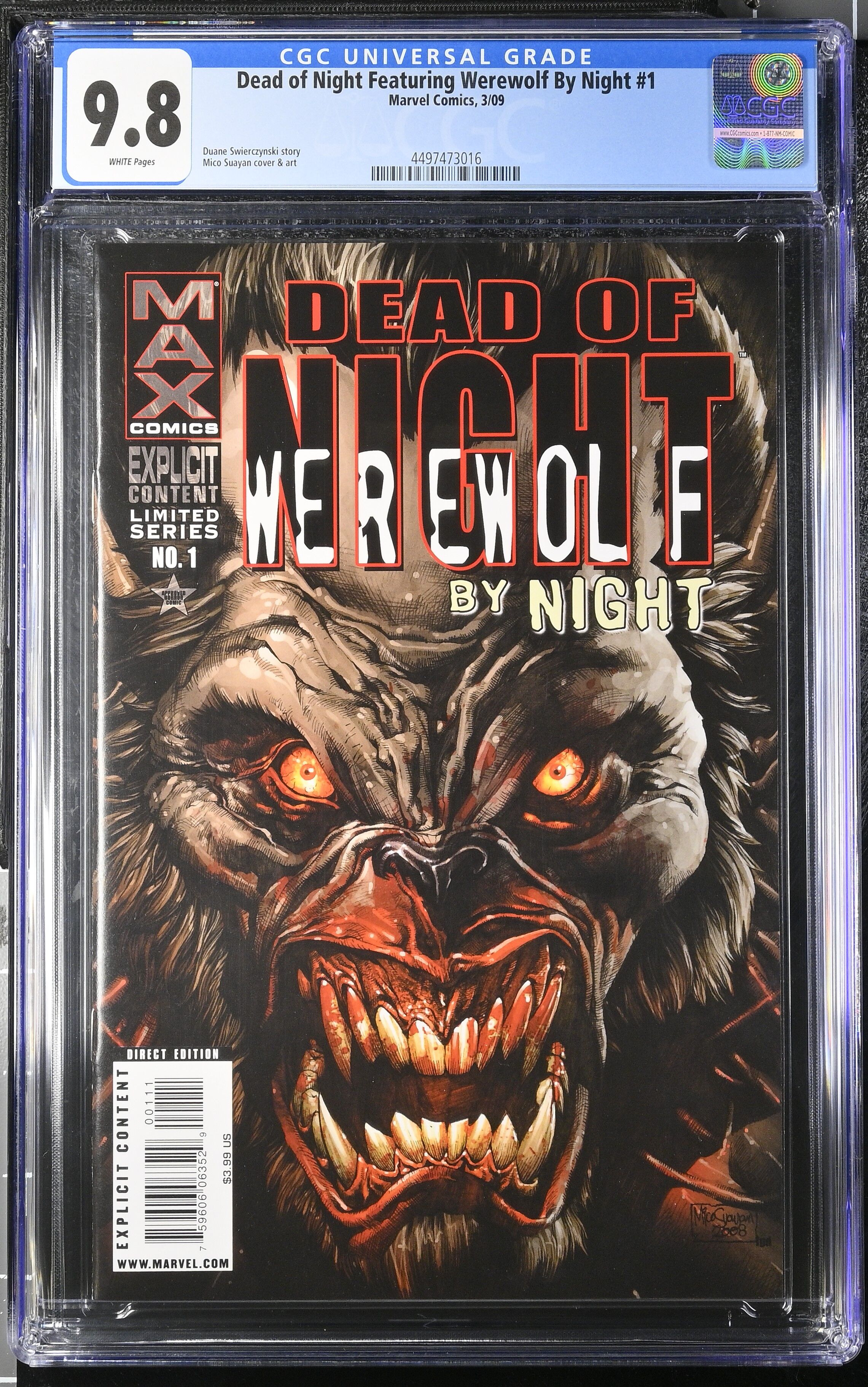 Dead of Night Featuring Werewolf by Night #1 CGC 9.8 Dead of Night Featuring Werewolf by Night #1 CGC 9.8