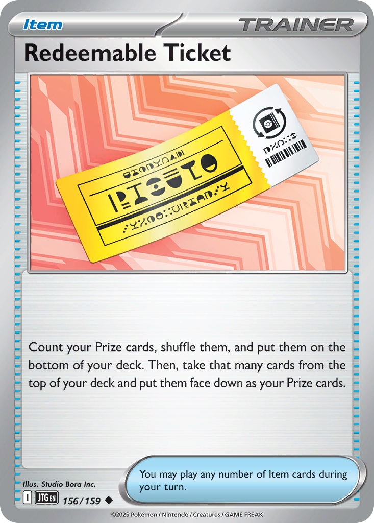Redeemable Ticket - 156/159 - EN Redeemable Ticket - 156/159 - EN