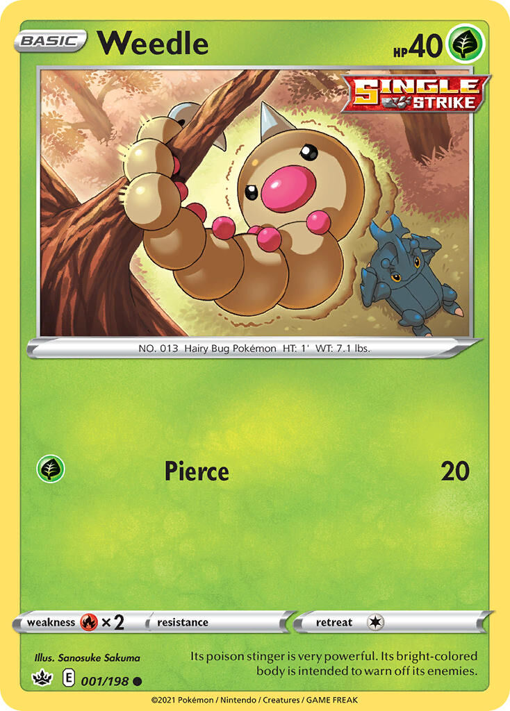 Weedle - 001/198 - EN Weedle - 001/198 - EN