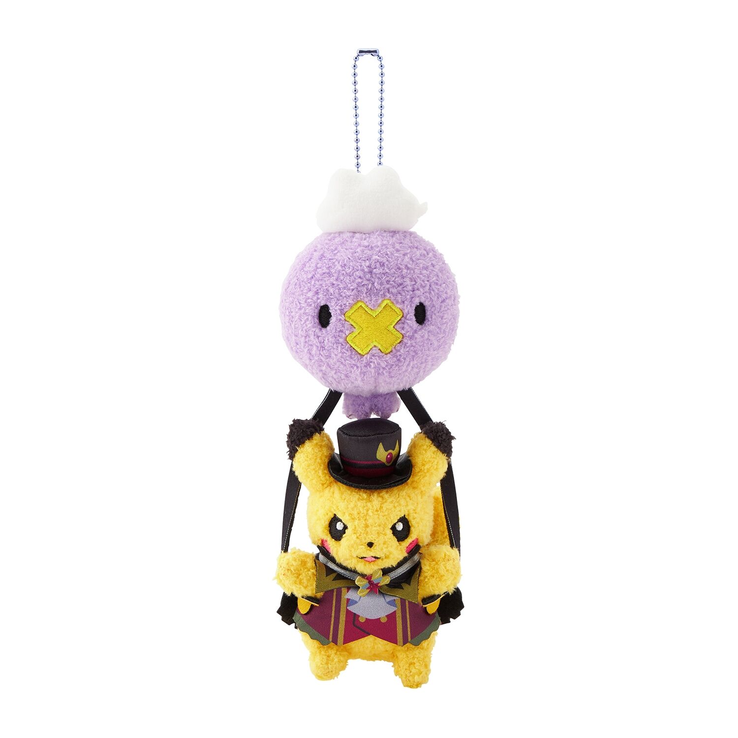 Pokémon Center Original - Mascot Halloween Ghost Chateau Pikachu & Drifloon - 22 cm 