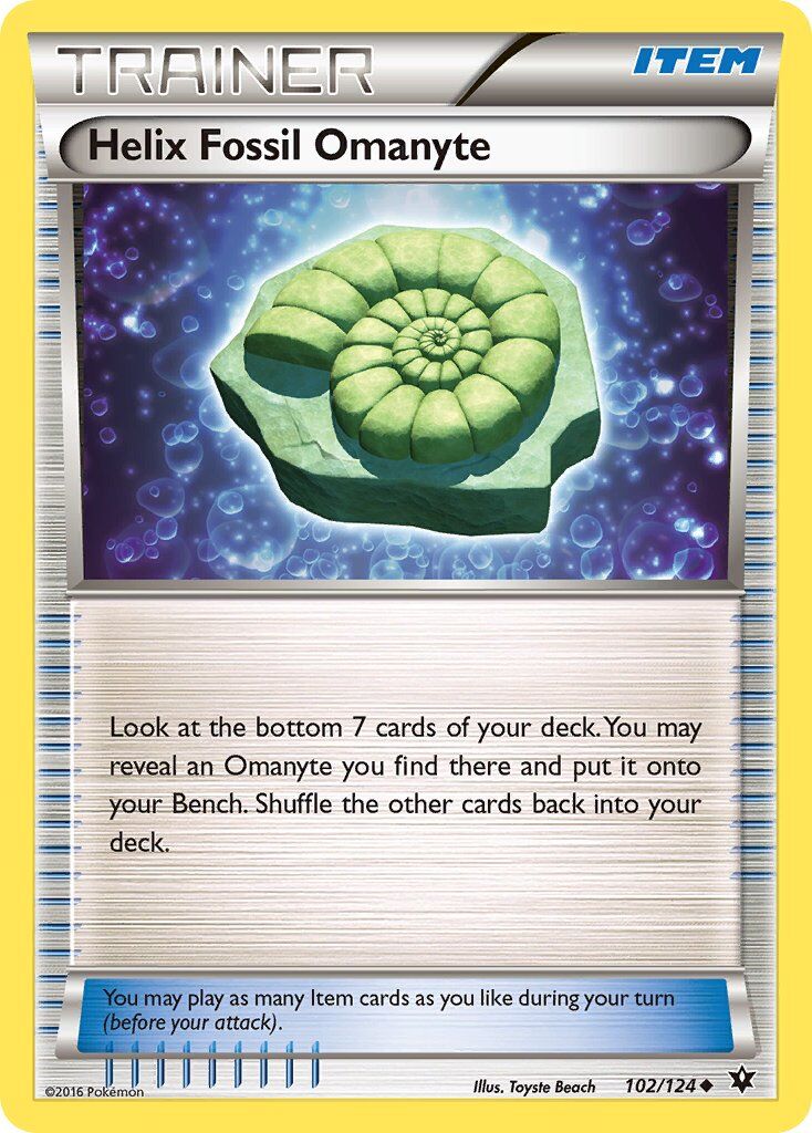 Helix Fossil Omanyte - 102/124 - EN