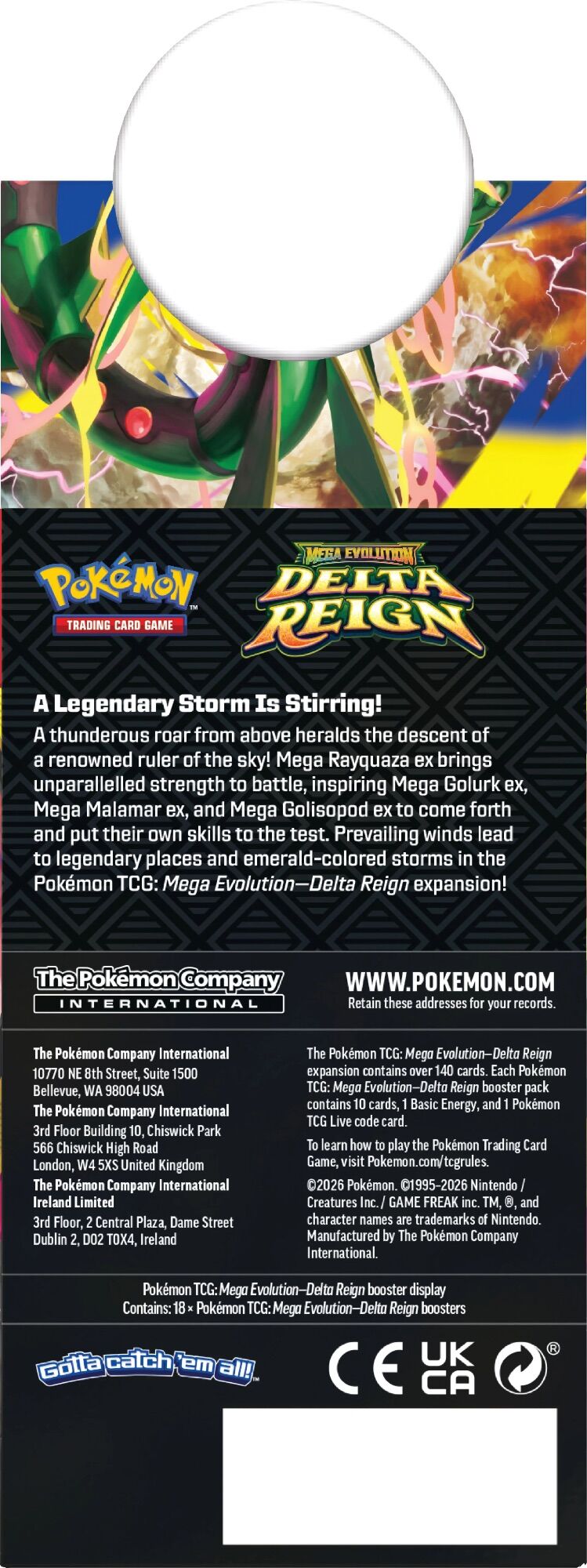 Pokémon TCG: ME06 Mega Evolution - Delta Reign Booster Display Box (18 packs) - EN