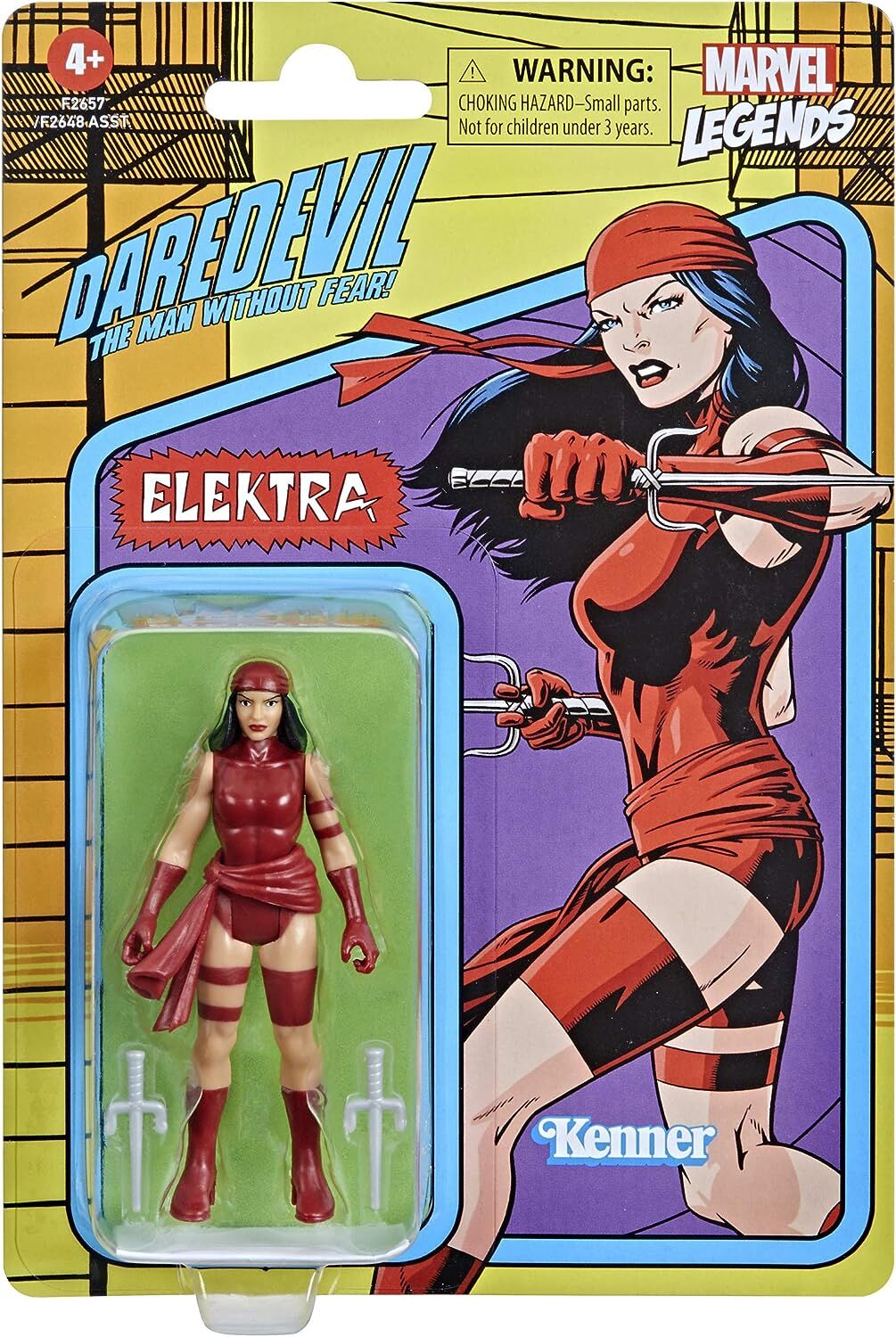 Marvel Legends Retro 375 Collection Elektra Actionfigur - 9.5 cm Marvel Legends Retro 375 Collection Elektra Actionfigur - 9.5 cm