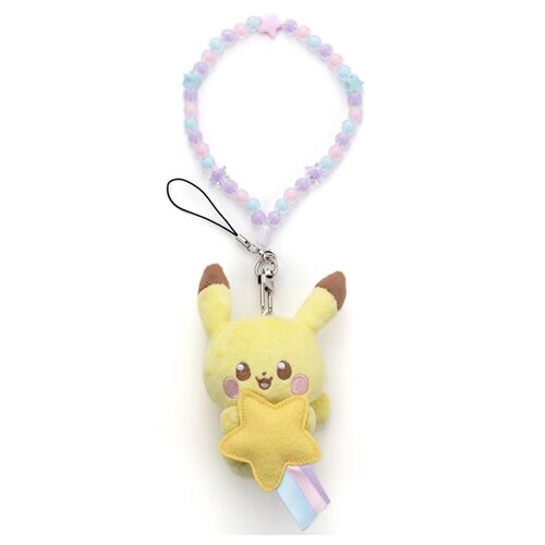Pokemon Pokepiece Strap Starry Sky Ver. Pikachu Plush - 10 cm