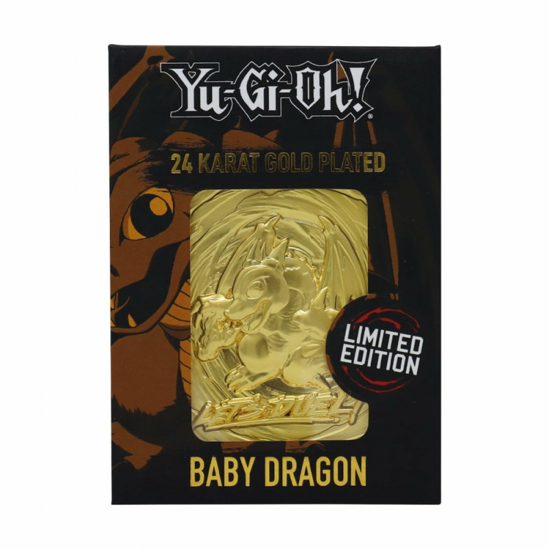 Yu-Gi-Oh! Baby Dragon 24k Gold Plated Limited Edition Card