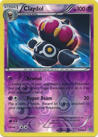 Claydol 033/098 - Pokémon TCG