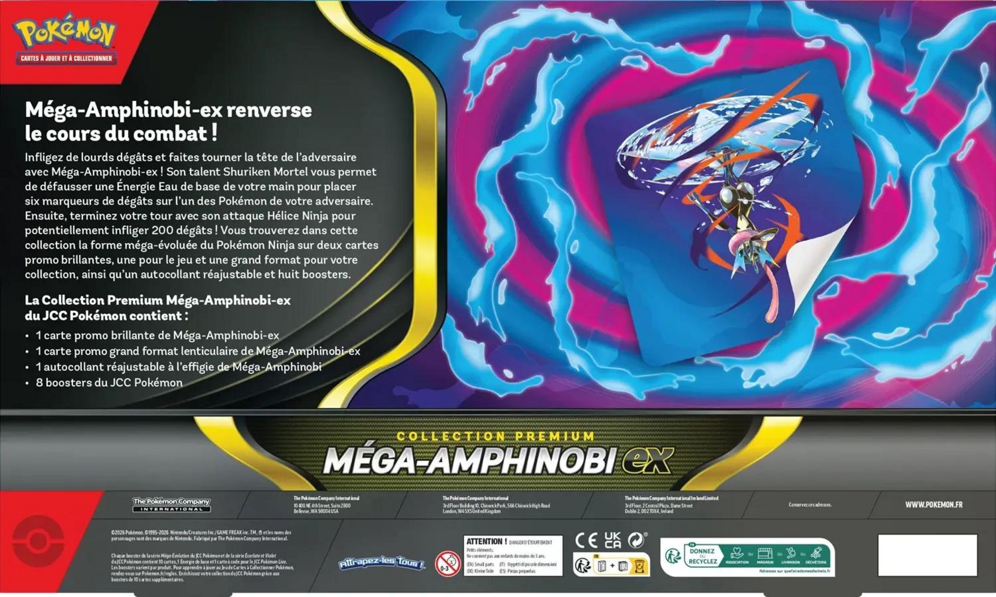 Pokémon TCG: Méga-Amphinobi Premium ex Collection - FR