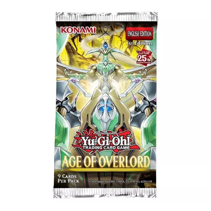 Age Of Overlord 1st Edition Booster Pack 25th Anniversary - Yu-Gi-Oh! - EN Age Of Overlord 1st Edition Booster Pack 25th Anniversary - Yu-Gi-Oh! - EN