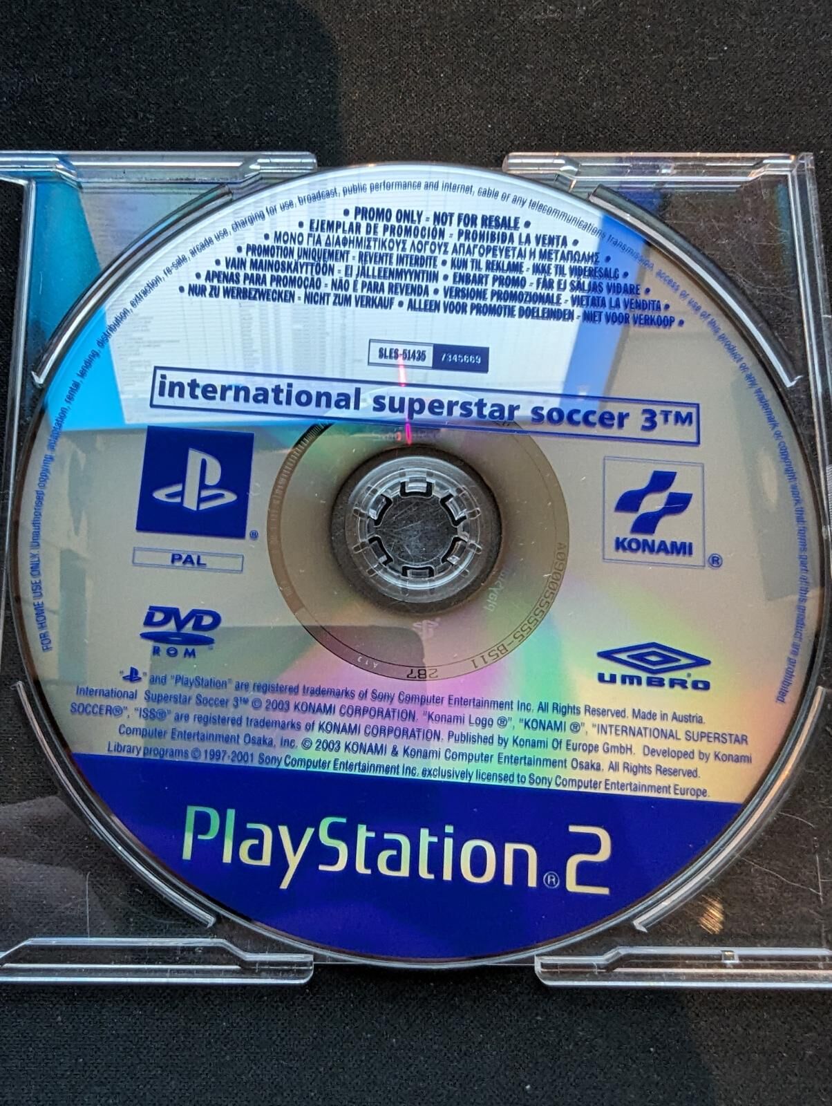 International Superstar Soccer 3 [Promo Not For Resale] - OVP - PS2