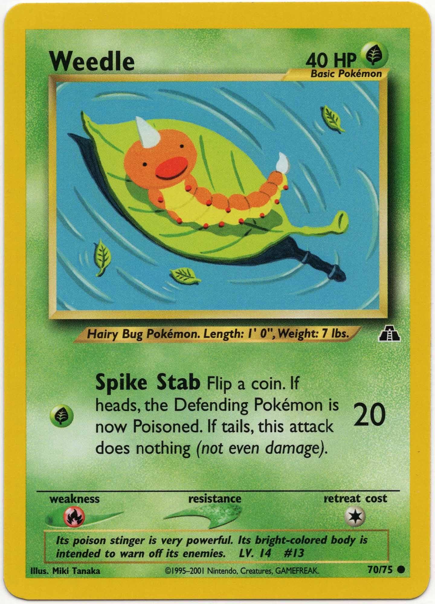 weedle-70-75-pok-mon-tcg Weedle - 70/75 - Pokémon TCG